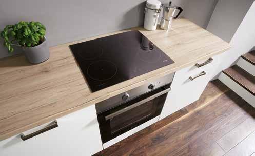 Avoid sliding these materials across the worktop as this could result in slight scratches. Never place hot pots, pans or other hot objects directly on the worktop without protection.