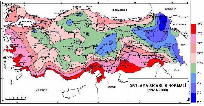 3..2. Hava sıcalıları Rüzgar havadan oluşan bir ütlenin yer değiştirmesi ile oluşmatadır. Denlem (2.) ile gösterildiği gibi yer değiştiren havanın taşıdığı güç havanın yoğunluğu ile doğru orantılıdır.