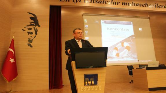 Açılış konuşmasını Esnaf Odaları Birlik Başkanı Erdoğan Akyürek Yaptı.