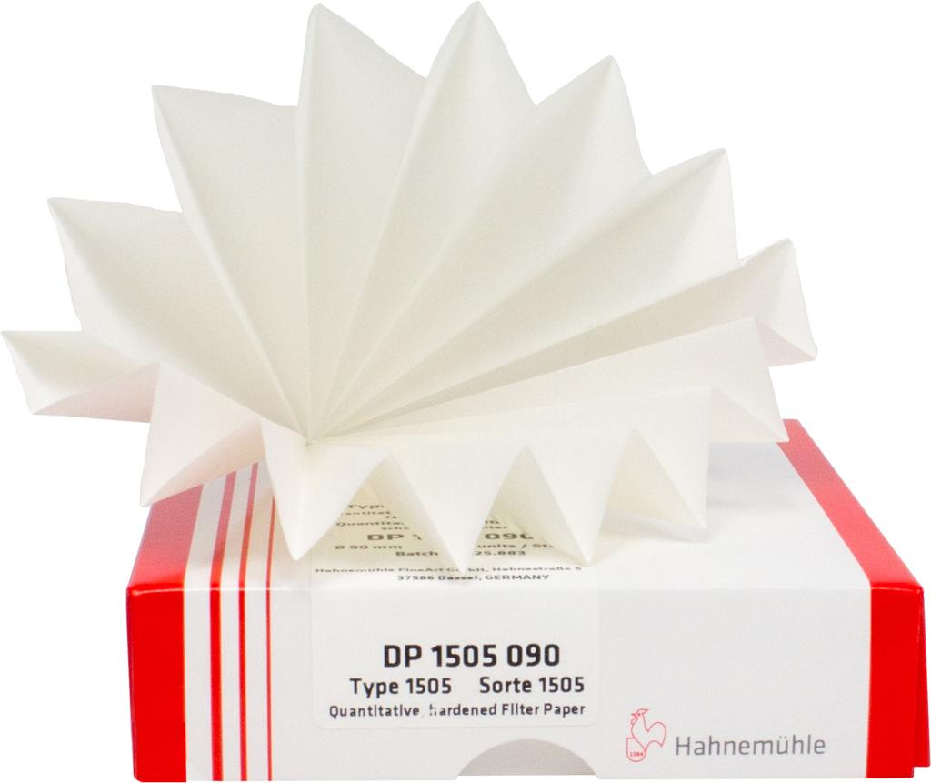Hahnemühle Filtrasyon Kantitatif Analiz için Sertleştirilmiş Külsüz Filtre Kağıtları 33 Kantitatif Analiz için Sertleştirilmiş Külsüz Filtre Kağıtları Sertleştirilmiş külsüz filtre kağıtları