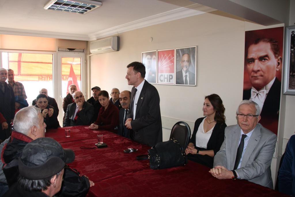 Denetmeni olduğu Zonguldak ta Alaplı CHP İlçe Örgütü ile birlikte Belediye Başkanını makamında ziyaret etti.