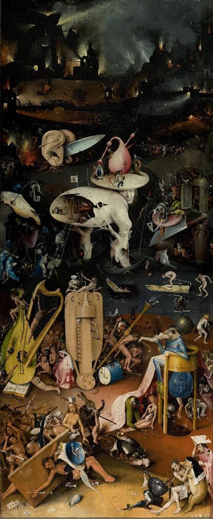 317 Resim 21: Cehennem tasviri, Hieronymus Bosch, Dünyevi Zevkler Bahçesi, detay, c. 1495-1505, Museo del Prado, Madrid Erişim Tarihi: 30.10.2018 https://tuinderlusten-jheronimusbosch.ntr.