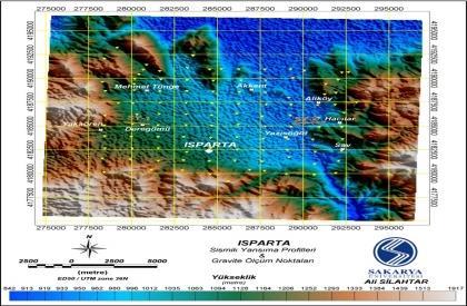 Aşama Jeolojik çalışma haritalama ve jeofizik çalışmaların lokasyonları Isparta baseninin ana kaya