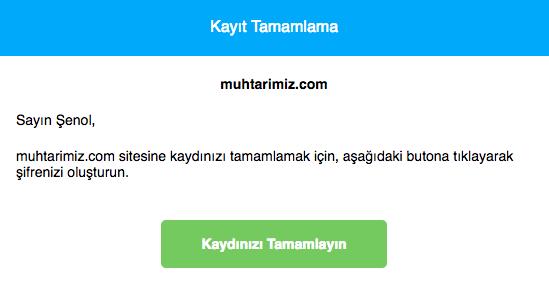 Kayıt isteğinizi oluşturdunuz. İsteğiniz sistem yöneticisi tarafından incelenecektir. Vermiş olduğunuz bilgiler kontrol edildikten sonra, onaylanacaktır.