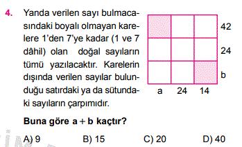 Sağdaki 4 4'ün altı da olmalı ki 4 elde edilsin.