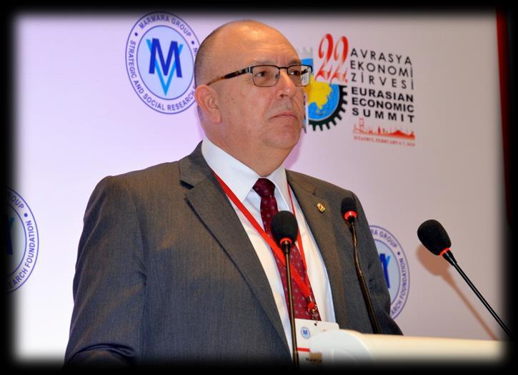 MEMİŞ KÜTÜKCÜ Organize Sanayi Bölgeleri Üst Kuruluşu (OSBÜK) Başkanı Memiş Kütükcü, küresel refahın artırılmasının ve artan refahın adil bir şekilde dağıtılmasının öneminden bahsederek, Türkiye'nin