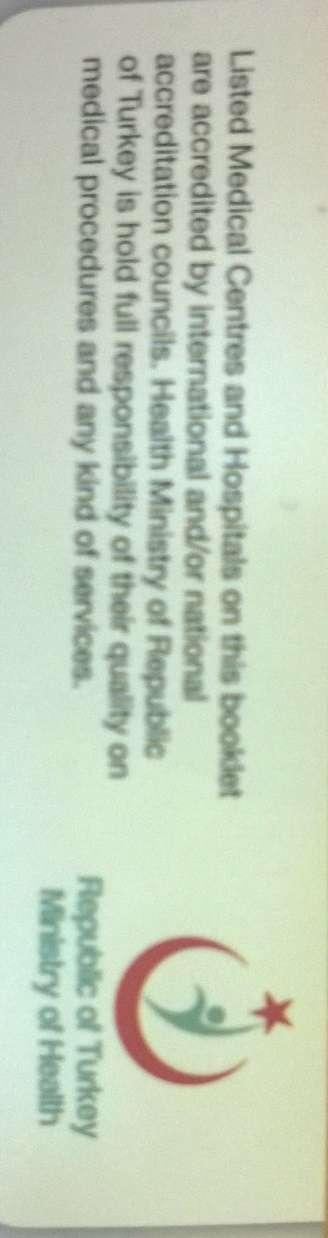 Küresel vaatlerimiz SAĞLIK TURİZMİNDE TÜRKİYE VİZYONU Yaptığımız kitapçıkta veya web sitelerinde veya mobil uygulamada listelenen Medikal Merkezler ve Hastaneler, uluslararası ve/veya ulusal