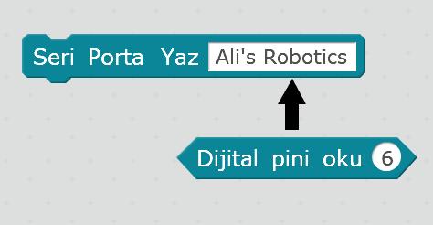 Kodu Arduino ya yüklüyoruz. Kartın bağlantısı kopacaktır. Bağlan menüsünden tekrar kartı Com numarasına bağlayınız. Kartı bağladıktan sonra değer okuma alanında değerler gözükmeye başlayacaktır.