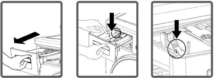 Filtre kapağını açmadan önce, makinenin içinde kalan suyun dışarıya akmasını engellemek amacı ile filtre kapağının önüne bir kap yerleştirin.