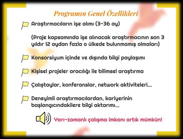 ITN: Başvuru Şartları ve Hedef Kitlesi Bursiyerlerin istihdamı söz konusudur Her milliyetten bursiyer istihdam edilebilir.