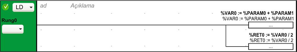 Kullanıcı Tanımlı Bir Fonksiyonu Programla Kullanıcı tanımlı bir fonksiyonu programlamak için: Adım Eylem 1 Kullanıcı tanımlı bir fonksiyon ekleyin. Bkz. Kullanıcı Tanımlı Bir Fonksiyon Ekleme (bkz.