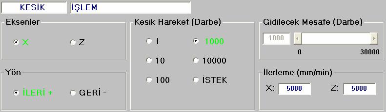 KIZAKLAR YÖN TUŞLARI İLE SÜREKLİ İLERLEME MODU İLE YÜRÜTÜLÜRLER.