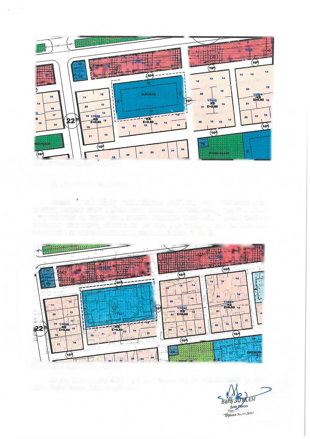 Resim 2; Mevcut Uygulama imar Planı B. Planlama Kararları Antalya II Milli Eğitim Müdürlüğü'nün 14.