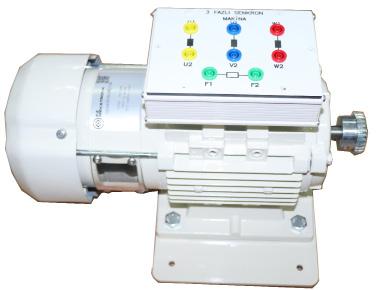 Gerilimi : 200 V Uyartım Gerilimi : 200V Motor Devri : 1400 rpm Motor üzerinde tüm giriş -