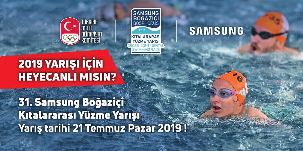 31. Samsung Boğaziçi Kıtalararası Yüzme Yarışı nın Yabancı Kotası 28 Dakikada Doldu Dünya çapından binlerce yüzücünün Asya dan Avrupa ya kulaç attığı Samsung Boğaziçi Kıtalararası Yüzme Yarışı nın