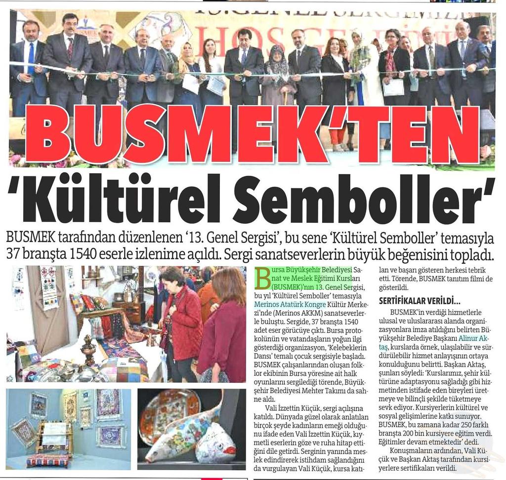 BUSMEK TEN KÜLTÜREL SEMBOLLER Yayın Adı : Olay