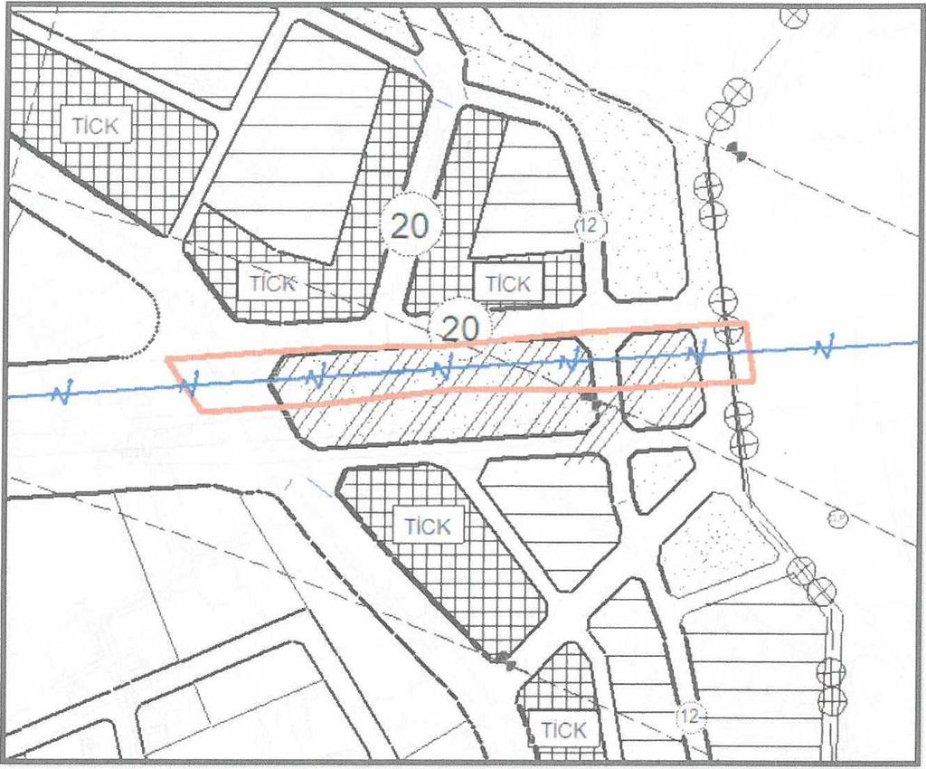 5. PLAN NOTLARI Şekil 4: Öneri Plan Değişikliği 1 - Planlama alanında Elektrik Kuvvetli Akım Tesisleri Yönetmeliği hükümlerine uyulacak olup, güzergah