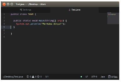 Atom Editor Github destekli Açık kaynak kodlu Paket tabanlı Zengin paket desteği Tamamen özelleştirilebilir