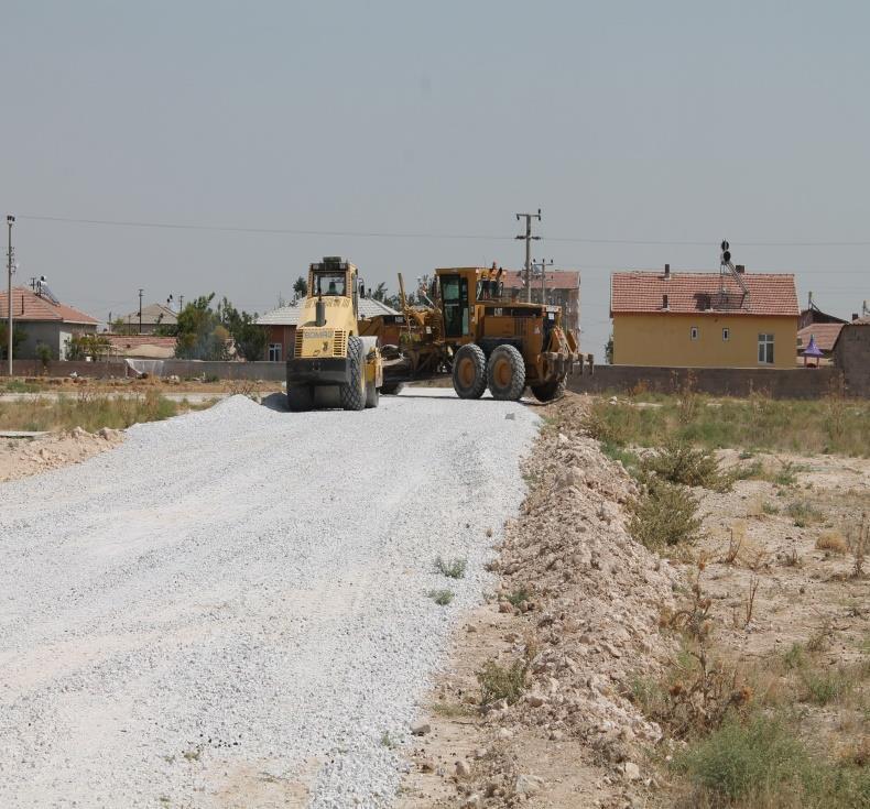 geldiğinden, bu yolların tam amı mıcır