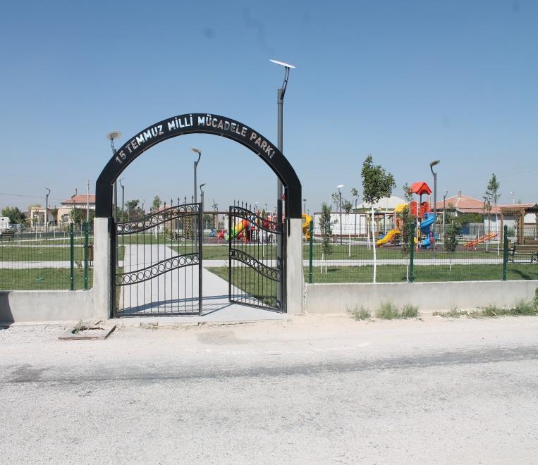 Park ve bahçe alanları