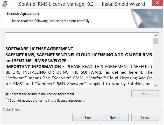 3. I accept the terms in the license agreement ı seçerek