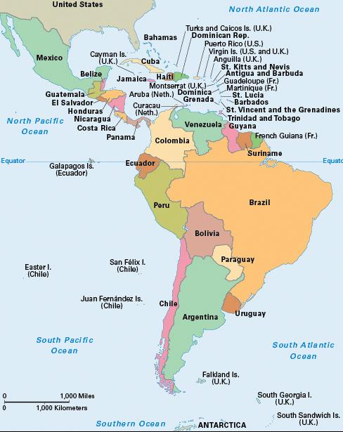 An;gua ve Barbuda Aruba Bahamalar Barbados Cayman Adaları Küba Dominika Dominik Cumhuriye; Grenada Guadeloupe Hai; Jamaika Mar;nik