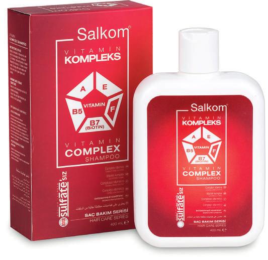 VİTAMİN KOMPLEKS ŞAMPUAN SÜLFATSIZ FORMÜL / VITAMIN COMPLEX SHAMPOO SULPHATE-FREE FORMULA / ШАМПУНЬ ВИТАМИННЫЙ КОМПЛЕКС.