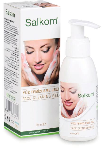 YÜZ TEMİZLEME JELİ / FACE CLEANING GEL / ГЕЛЬ ДЛЯ УМЫВАНИЯ / / 100 ml Cildinizi daha etkili ve detaylı temizleyebilmeniz için kullanacağınız salkom yüz temizleme jeli, hem cildinizi yormadan