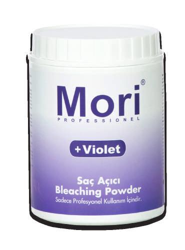 MORI VIOLET TOZ AÇICI 1000gr Mori saç açıcı istenilen farklı oranlarda renk açma sonucu verir. Mori açıcı saç renginizi 7/9 tona kadar açar. Tüm açma teknikleri için uygundur.