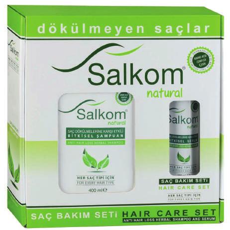 SAÇ BAKIM SETİ / HAIR CARE SET / / 400 ml + 100 ml 1- BİTKİSEL ŞAMPUAN Saçlardaki dökülme ve kepek problemleri için özel olarak geliştirilmiştir.