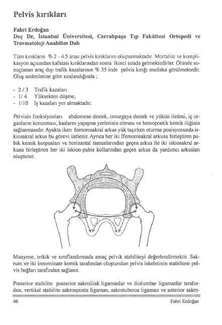 Pelvis kırıkları Fahri Erdoğan Doç Dr, İstanbul Üniversitesi, Cerrahpaşa Tıp Fakültesi Ortopedi ve Travmatoloji Anabilim Dalı Tüm kırıkl arın % 2-4.5 arası pelvis kırıklarını oluşturmaktad ı r.