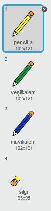 org/kodlama sitesindeki dosyada bulunan silgi kuklasını ya da başka bir silgi görselini indirip onu da kullanabilirsiniz.