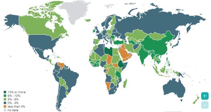 Büyüme Hızı (%) %10 veya fazla %6-%10 %3-%6 %0-%3 %0 dan küçük Veri yok 2018*