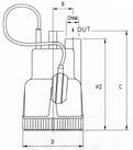 derinliği azami 5 m Sıvı sıcaklığı - 4 C Kablo 7 RNF, m G şamandıra şalteri MOTOR 3~ 23/4V-5z 2 kutuplu indüksiyon motoru 1~ 23V-5z termal koruyuculu Yalıtım sınıfı F Koruma derecesi IP68 DP