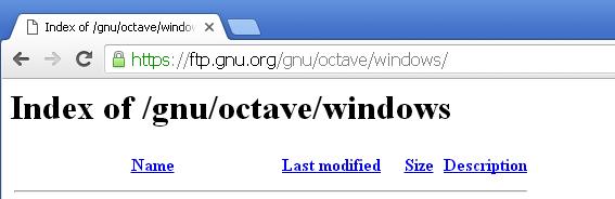 Octave ile Başlangıç 1.2 OCTAVE ı Nasıl Temin Edebilirim? Windows kullanıcıları OCTAVE ı https://ftp.gnu.org/gnu/octave/windows/ adresinden ücretsiz olarak temin edebilirler.
