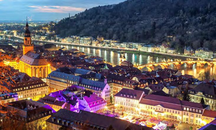 Tarih boyunca şairlerin, filozofların ve romantiklerin kaçış noktası olan, Goethe, Ernest Hemingway ve Mark Twain gibi dünyaca ünlü sanatçılara ilham veren Heidelberg.