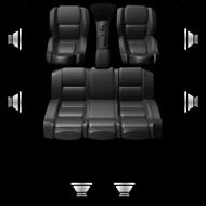 arka koltuklar) oturduğunuzda, ses görüntüsünün konumlanacağı konumu belirtmek için sol ( Priority L ) veya sağ ( Priority R ) öğelerini seçin.