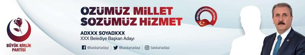 LİDER, ADAY BEZ - VİNİL AFİŞ