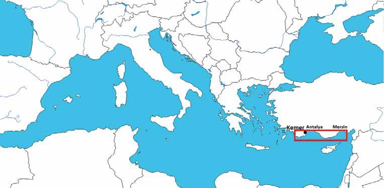 UNDERWATER SURVEYS ON THE SHORES OF MERSIN The archaeological underwater surveys on the shores of Mersin are being conducted since 2015 (Fig. 7).