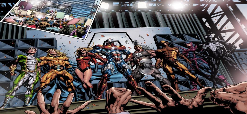 DARK REIGN II Dark Avengers ( Noh-Varr, Sentry, Moonstone, Iron Patriot, Ares, Daken, Bullseye, Venom ) Avengers Iron Man ve Ms.