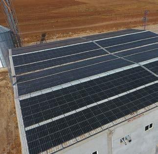 Kurulumu Som Enerji tarafından tamamlanan projede 128 adet 260 W Q.PRO BFR modülü kullanılarak toplam 33 kw kurulu güç elde edilmiştir.