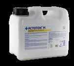 Actoton C, tıbbi ve cerrahi aletler ile ısıya dayanıklı malzemelerin bunların aksesuarlarının, -MIC aletleri dahil - 93 C de alkali yıkama sonrası nötralizasyonu için kullanılır.