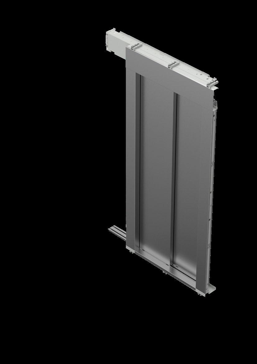Automatic landing and car doors designed for use in residential and general purpose elevators in accordance with ISO 4190 Class 1 deﬁnitions.