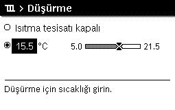 Özet kullanma kılavuzu 4 Kullanım Ana menüyü açmak için 'menu' tuşuna basın. Isıtma/Soğutma menüsünü açmak için seçme düğmesine basın.