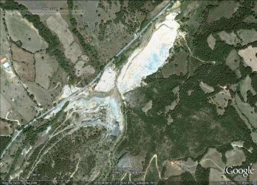 Balya Pb-Zn Maden Atıkları Şekil 3.4 : Balya Pb-Zn Maden atık sahasının uydu görüntüsü.