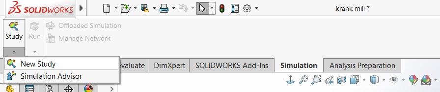 Ayarlarda da karşınıaza çıkmıyorsa SolidWorks Simulation Xpress paketi bilgisayarınızda kurulu olmayabilir.