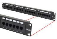 PATCH PANELS Cat5e UTP Patch Panel 1U 24Port 110 Punch Down Patch Panel With Cable Management Bar Designed for Fast Enthernet applications. Easy to management and conserves data center rack space.