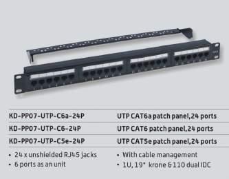 PATCH PANELS UP-PP06-UTP-C5E-48P UP-PP06-UTP-C5E-48P