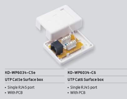 Single Port UP-WP6041-C5e / UP-WP6041-C6 UP-WP6041-C6a UP-WP6034-C5e / UP-WP6034-C6 UP-WP6041-C5e STP CAT5e