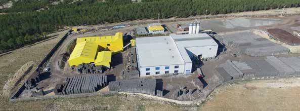 77 Kilis BİMS Tesisi Polateli, Kilis 2015 Bims Üretim Kapasitesi 30.000.000 adet/yıl Parke Taşı Üretim Kapasitesi 1.500.